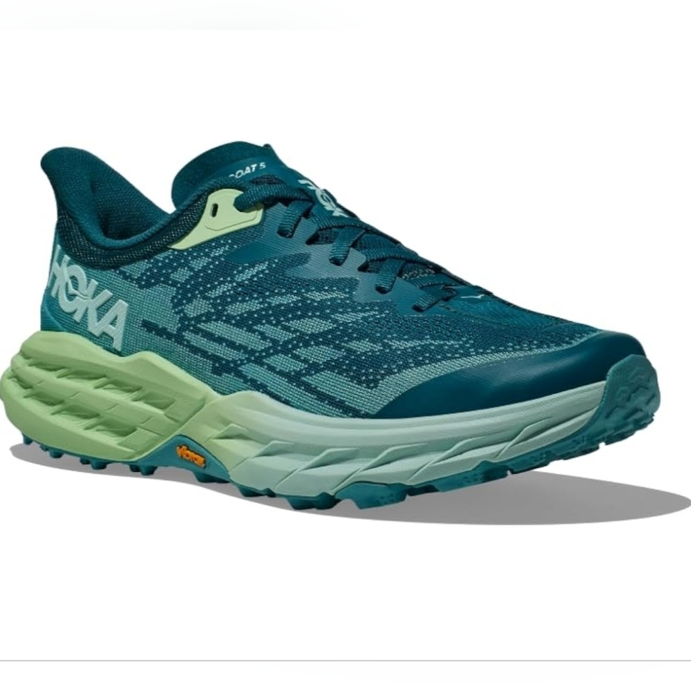 HOKA Speedgoat 5 Deep Lagoon Ocean Mist Sneaker Women 8 B 40 or Men 6.5 B